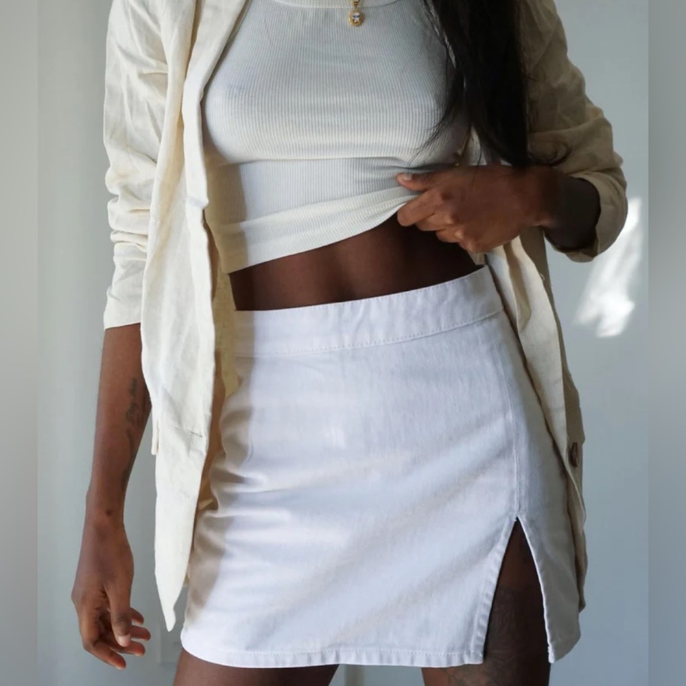 The Lola Mini Skirt White Princess Polly